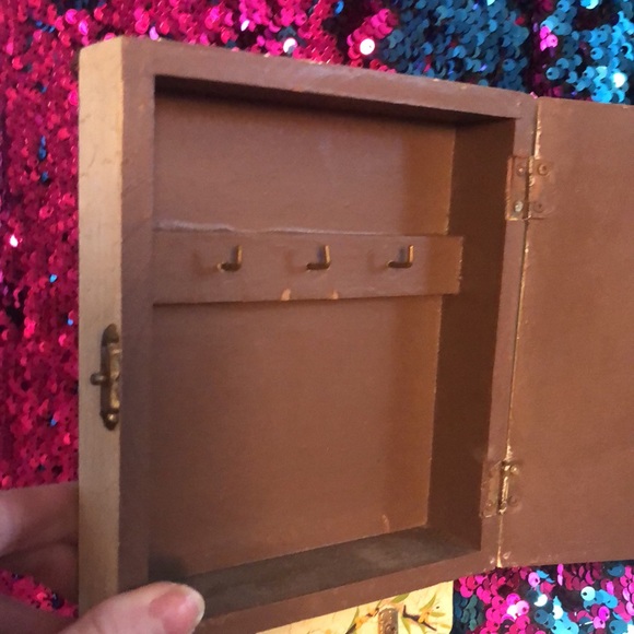 Beautiful Shabby Chic Floral Jewelry Box that can be hung on a wall! - Picture 4 of 13